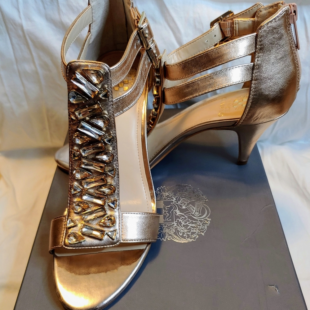 Vince Camuto "Mystical" Rose Gold Bootie, Size 8.5